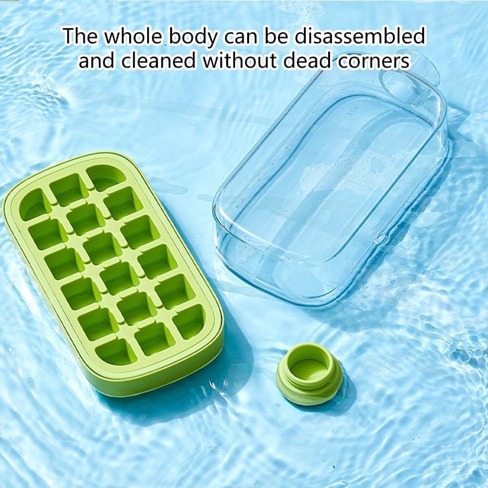 2-in-1 Ice Cube Tray Water Bottle with Lid