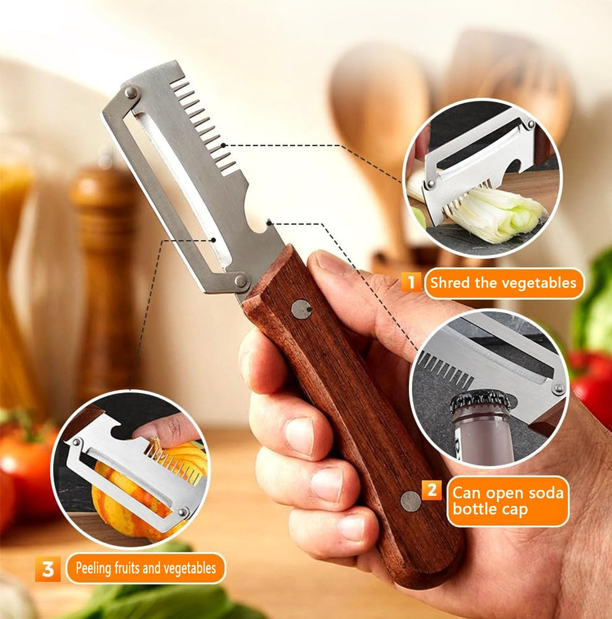 Multi-Functional Vegetable Peeler