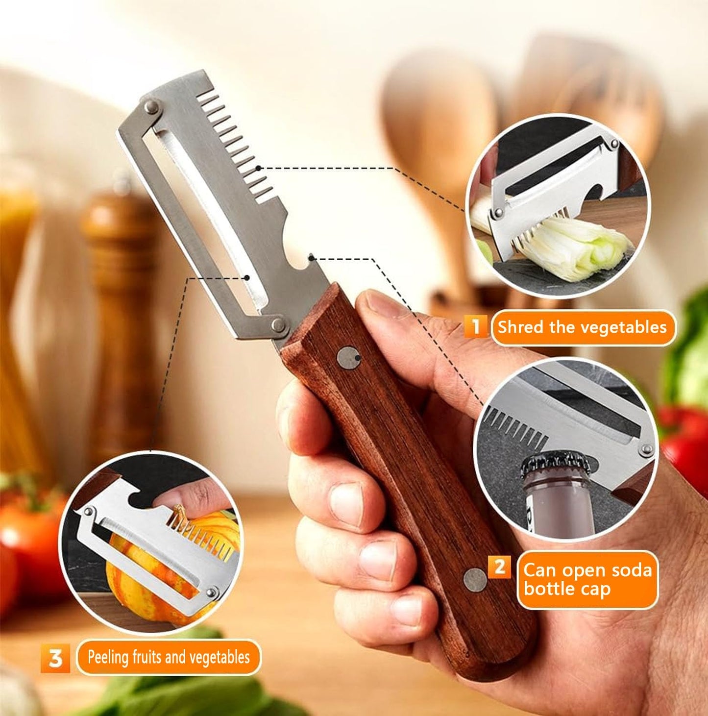Multi-Functional Vegetable Peeler