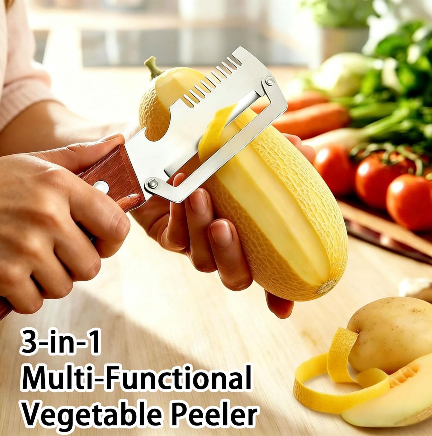 Multi-Functional Vegetable Peeler